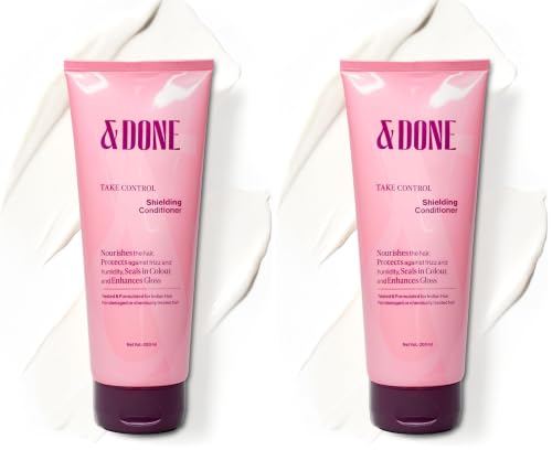 Image of &Done Conditioner for Dry, Frizzy Hair | Professional Bond Repair Conditioner Suitable For All Hair | Reduces Frizz, Repairs Bonds & Controls Breakage | Hydrates & Strengthens Hair from Root to Tip | Compatible with Chemically Treated Hair | SLS & Paraben Free - 200 ml