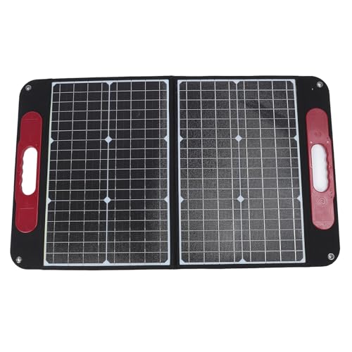 Ahgsup Kit de Panel Solar Portátil Monocristalino de Alta Eficiencia de 60 W para Acampar Al Aire Libre, 52 X 86 X 2 Cm, 3120 G