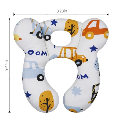 Image of Baby Travel Pillow, Infant Kid's Cushion Soft and Skin Friendly for Car Seat, Pushchair and Stroller (Style I)