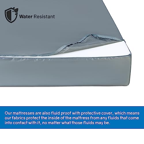 Nutan, 5-Inch Medium Firm Double Sided Tight Top Foam Rolled Vinyl Mattress, Twin #TOP5