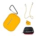 Produktbild AICEK Hülle Kompatibel mit AirPods Pro Silikon Schutzhülle für Apple AirPods Pro Silikonhülle Aufladen Case Zubehör mit Anti-Lost Strap,Karabiner,Halterclip,Kopfhörer Tasche Gelb