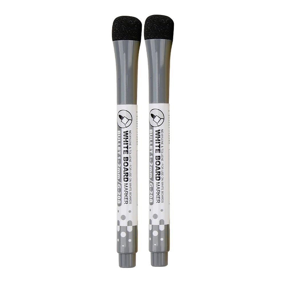 AccuPrints Pack of 2 White Board Marker, Markers for White Board Magnetic Dry Erase Markers Fine Tip Low-Odor Whiteboard Markers for Kids, Teacher Supplies for Classroom, Office and School Supplies.
