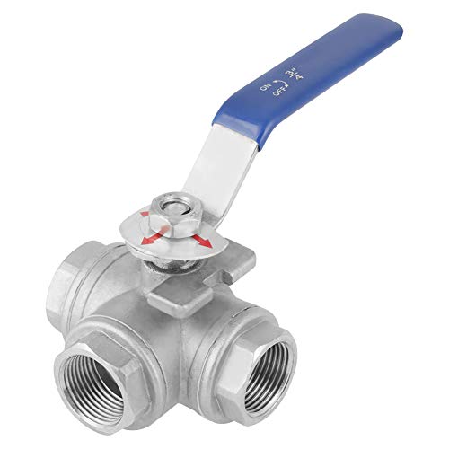 3 Way Ball Valve, Pipe Ball Valve, T Mounting Pad 3/4