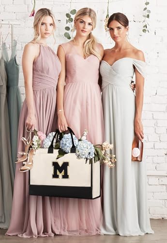 Bolso tipo tote personalizado con inicial miniatura 2
