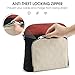G4Free Anti-Theft Crossbody Bags for Women, Lightweight Nylon Shoulder Purse Medium Handbags for Travel Work-Black&Red