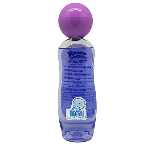 Image of Ricitos de Oro Lavender Shampoo | Baby Shampoo with Pop-Up Rattle Cap, Paraben Free Product for Baby's Delicate Hair; 8.4 Fl Ounces