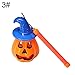 Produktbild CHOUCHOU Halskette Ohrringe Schmuck Set Kette Tragbare Halloween-Kürbis-LED-Laterne-Licht-Lampen-Partei Bar Props mit Musik - Blau Spitzhut mit Musik