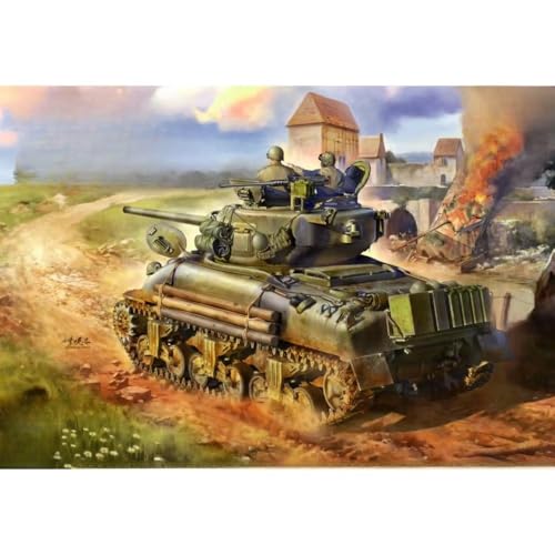 BT-046 1/35 Sherman M4A1 Medium Tank 76MM Turret Type Plastic Assembled Model Kit