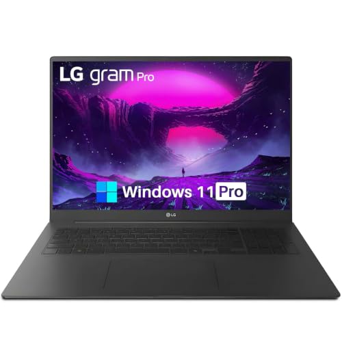 Image of LG gram Pro 17 inch Laptop, 17 Inch Lightweight Laptops Computer, Intel Evo Edition Powered by Intel Core Ultra 9 285H, NVIDIA RTX5050, 32GB LPDDR5X 1TB SSD, WiFi-7, Backlit KB, Windows 11 Pro - Black