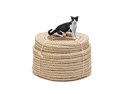 La cordeline Natürliches Sisalseil Ø 10 mm 50 m - Seil für Katzenbaum, Basteln, Gartenseil