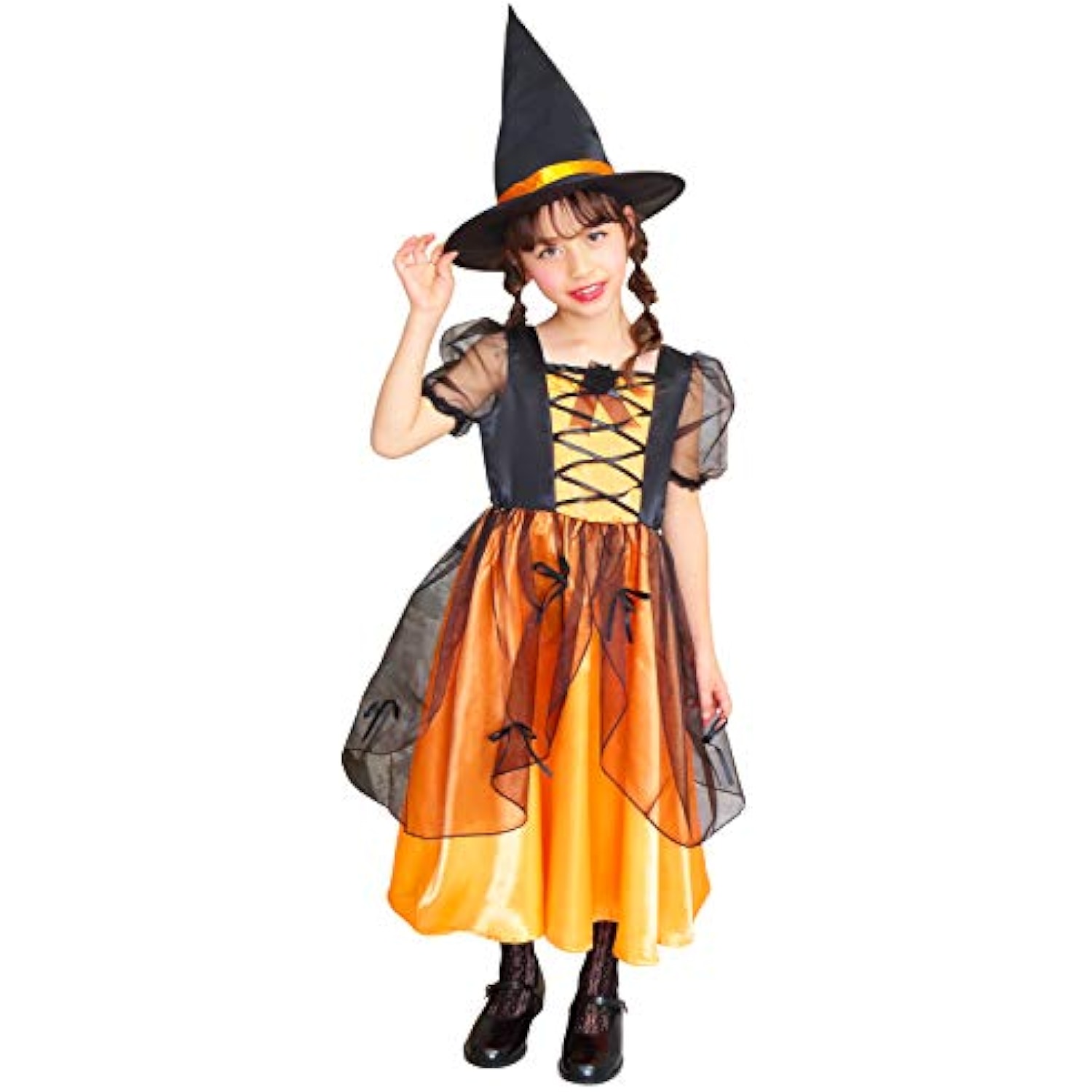 クリアストーン(Clearstone) コスプレ ハロウィン メロディドレス キッズ 140cm 女の子 オレンジ 詳細画像1