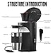 avigator Portable Coffee Maker for Travel Camping Car, Ground Coffee Machine Single Serve with 10 oz Travel Mug for Traveling, RV, Office, Home and Dorm, 12V, Black