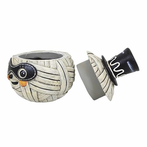 Contenedor Mummy Moe de Bethany Lowe Designs JP2032 para caramelos de Halloween 4