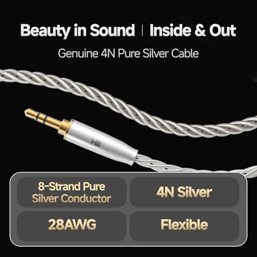 Cable de Audio 3.5mm Jack Auxiliar Hi-End 1.0 m miniatura 7