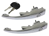 EMPI 98-2034 VW VOLKSWAGEN TYPE 1 BUG, BEETLE OUTER DOOR HANDLES, KEYED ALIKE, 68-UP, PAIR