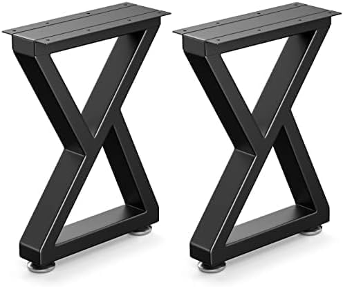 36" Metal Table Legs, Bench Legs Chair Legs, Heavy Duty Desk Legs Coffee Table Legs, Black Metal End Table Legs, DIY Furniture Legs (36" Z-Type)