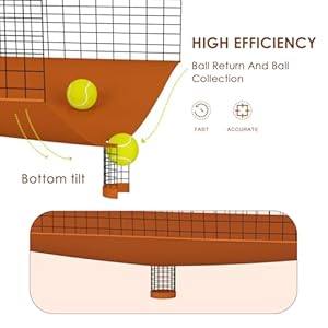 MR Tennis Ball Return Net 7’x6’, Freestanding Tennis Training Net, Multi-Sport Training Return Net, Tennis Court Gear, Return Net for Tennis, Pickleball, Softball, Baseball Compatible w/Toss Machine MR Tennis Ball Return Net 7×6 Freestanding Tennis Training Net Multi Sport Training Return Net Tennis Court Gear Return Net for Tennis Pickleball Softball Baseball Compatible wToss Machine