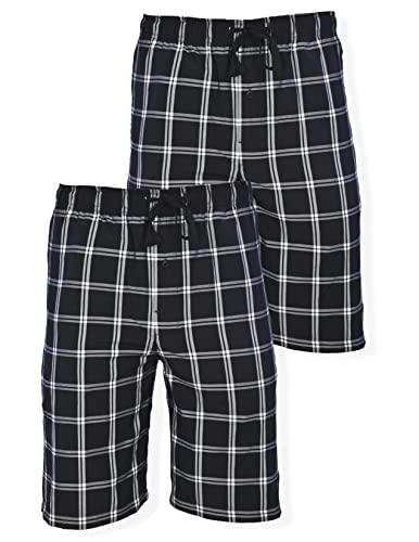 Image of Hanes mens 2-pack Woven Pajama Short