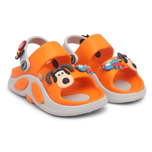 Image of Kids Cartoon Character Sports Sandals Lightweight Soft Sole Slip-On Sandals with Adjustable Back Strap for Boys & Girls