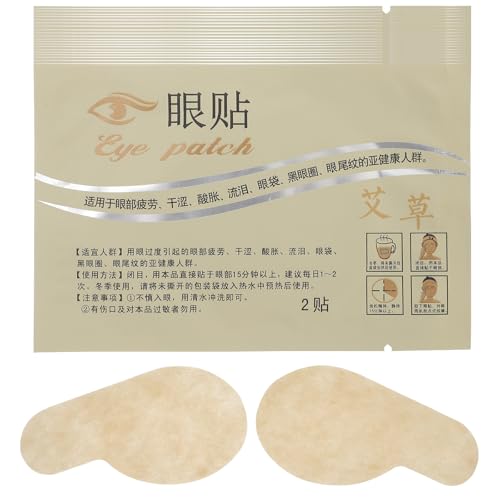 ifundom 40 Adhesivos Cuidado Ojos Parche Hidratante Antienvejecimiento Compacto Portátil para Aliviar Fatiga Ocular Uso Diario en Oficina y Estudio Color Aleatorio