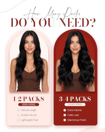 Image of Moresoo Darkest Brown Human Hair Extensions Tape in, 16in, 40Pcs, 100g | Tape hair extensions, Remy straight texture, espresso brown tone, higher density for layered blowouts and office wear