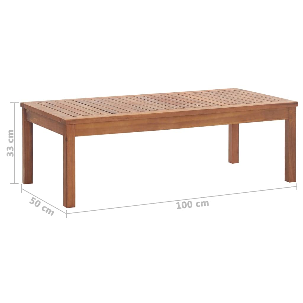 vidaXL Mobilier de Jardin 4 pcs avec Coussins Mobilier de Terrasse Mobilier de Patio Mobilier d'Extérieur Mobilier de Balcon Bois d'Acacia Solide
