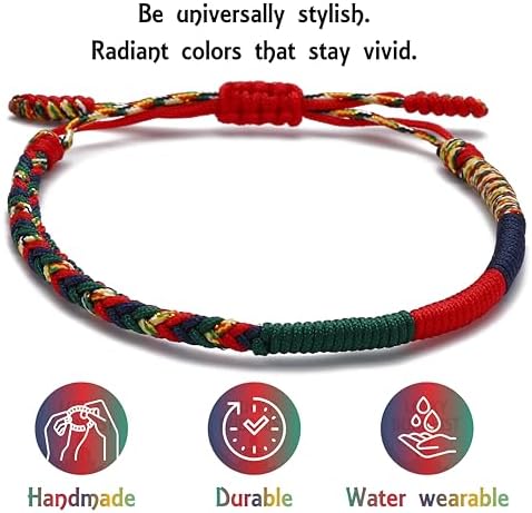 Pulseras tibetanas ajustables LUCKY BUDDHIST 41V4rV PA L. AC SR38. SL1000