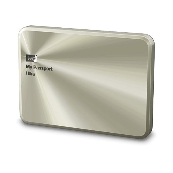 Western Digital 1TB Gold My Passport Ultra Metal Edition tragbare externe Festplatte - USB 3.0 - WDBTYH0010BCG-EESN – Bild 3