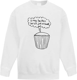 Azeeda 'Plain Cupcake' Kid's Sweatshirt/Jumper (14-15 Years) (KW00020418)