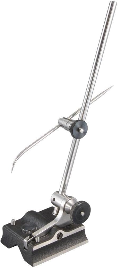 Starrett 57A Full-Sized Surface Gauge With Cast Iron Base, 9" Spindle Length, Base 3" Length And 2-9/16" Width