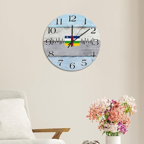 Horloge murale vintage Centrafrique cadeau idéal pour ami étranger - 6