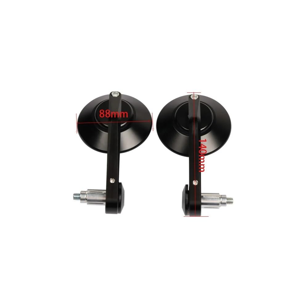 pour Trium&ph pour Bonneville T100 T120 Bobber Speed ​​Twin 1200 Rétroviseur De Moto Rétroviseur Latéral Extrémité De Barre De Guidon Rétroviseur Rétroviseurs Moto