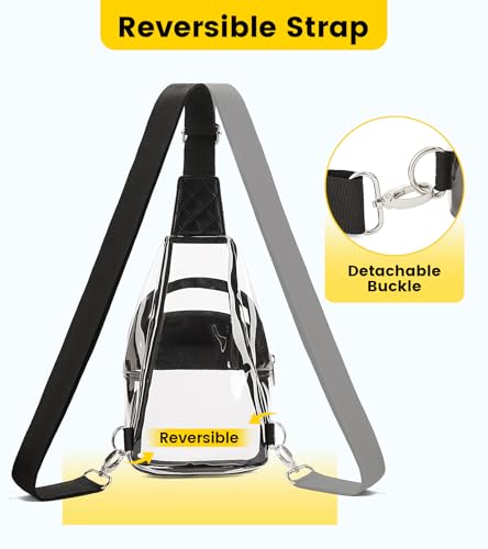 Vorspack Clear Bag for Stadium Events - Crossbody Bag for Women Clear Stadium Bag for Concerts Sports Festivals4