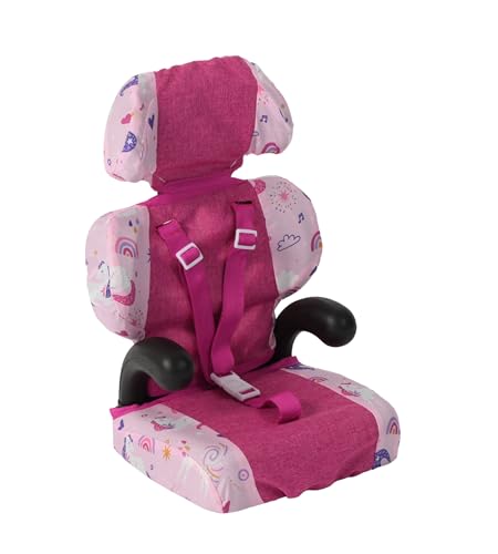 Bayer Chic 2000 - Siège de Voiture pour poupée de bébé - Accessoires de poupée - Siège Auto pour poupée - Licorne Rose