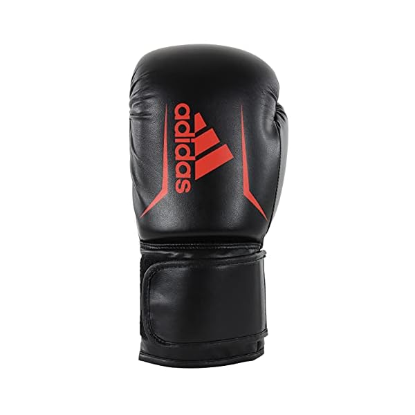 adidas-Boxing-Gloves-Speed-50-Boxing-Kickboxing-Boxing-Gloves-WomenBoxing-Gloves-for-Men-Boxing-Equipment adidas Boxing Gloves - Speed 50 - Gloves for Boxing & Kickboxing - Boxing Gloves Women -Boxing Gloves for Men - Boxing Equipment - Sparring Gloves (Black/RED, 14 oz)