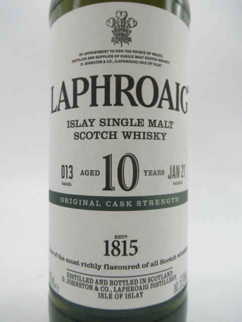 Amazon.co.jp: ラフロイグ 10年 カスクストレングス バッチ13 57.9度