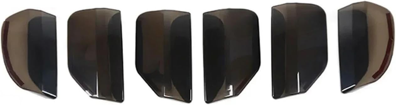 Car Rear Light Cover Trims Fits for Mustang 2015-2017 2018-2023 Rear Tail Light Shell Decorative Cover Taillight Lamp Guard Trim Frame Bezels Hood 6Pcs Rear Tail Light Guard(for 2015-2017)(for 20