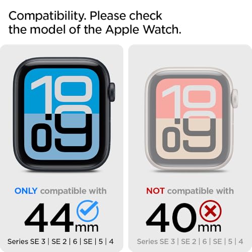 Image of Spigen Thin Fit for Apple Watch SE3 44mm Case, SE2 /SE /Series 6 /5 /4 44mm Lightweight Hard Cover Case - Metalic Blue