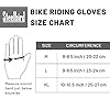 Steelbird Full Finger Bike Riding Gloves with Touch Screen Sensitivity at Thumb and Index Finger, Protective Off-Road Motorbike Racing (Large, Black Grey)(Polyester, Cycling)