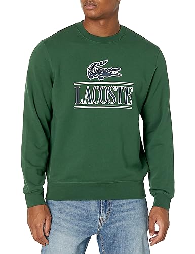 Lacoste Men's Large Croc Graphic Crew Neck Sweatshirt