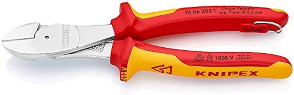 74 06 200 T High Leverage Diagonal Cutters 7, 87" with Tether Attachment Pt