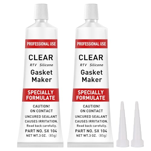 Image of 1DFAUL RTV Silicone Gasket Maker, High Temp Silicone Resist Oil, Clear,170g | Anti-Freeze RTV Silicone Sealant for Engines, Gearboxes, Pumps, Superchargers