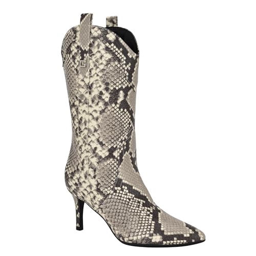 Bottes mi-Mollet GUESS Wurlie 40 EU Serpent Noir et Blanc pour Femme