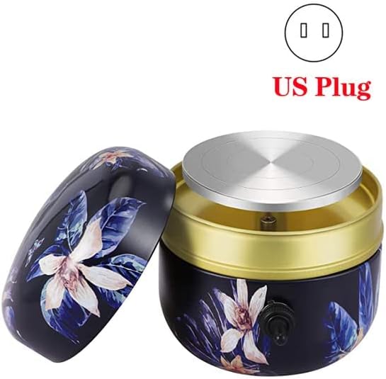 Mini Drawing Machine Electric Pottery Wheel Machine Small Pottery Forming Machine with Tray for DIY Ceramic Work Clay Craft Blue