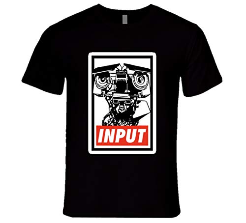 Johnny 5 Input T-shirt rétro avec inscription « Short Circuit » Noir - Noir - Medium Cover