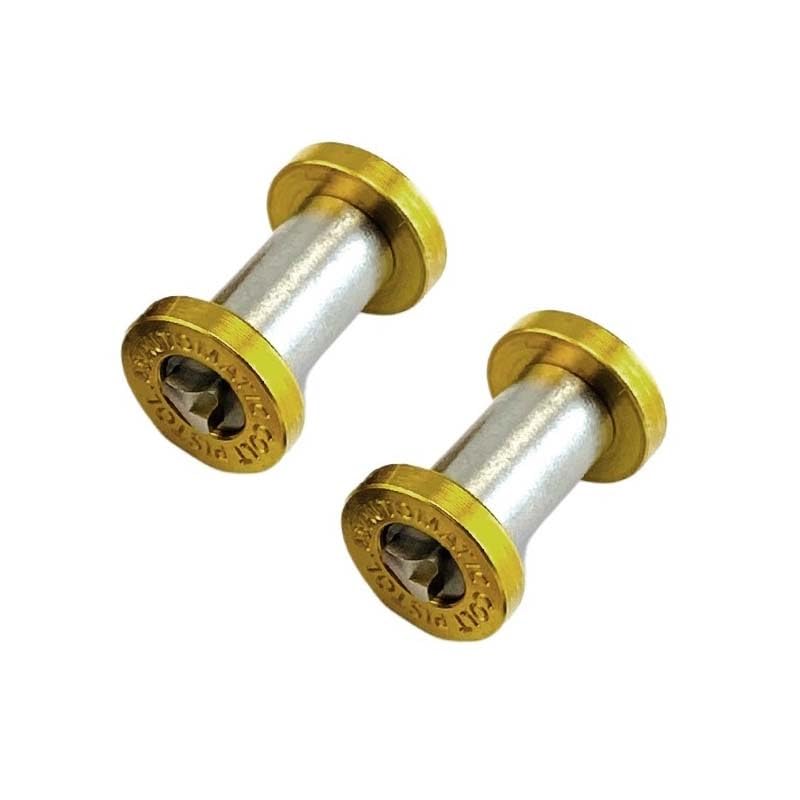 CNC真鍮とステンレス軸ロックネジ交換品2セット。スケールハンドル固定用。(XL)