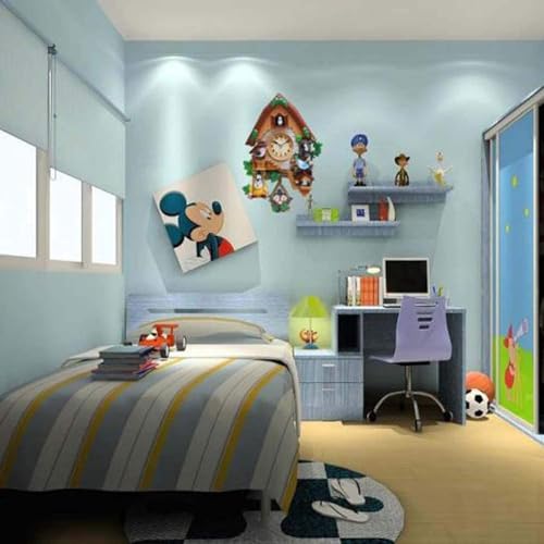 Reloj de pared de cuco para sala de estar y cuarto de niños 8