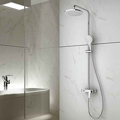 Mitigeur de douche avec bec cascade pour en finir avec le calcaire