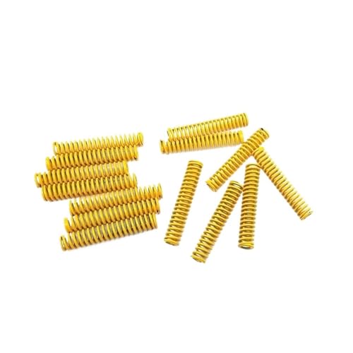 Ressort de compression jaune à section rectangulaire 25x12.5x55mm de rechange