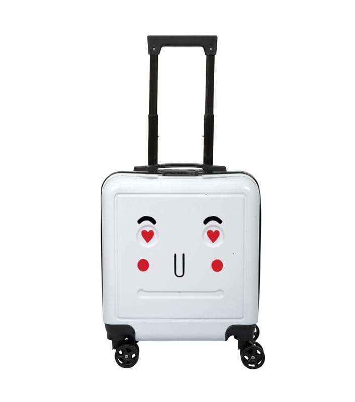 Polo Class Trendy Cute Kids Trolley Bag - White